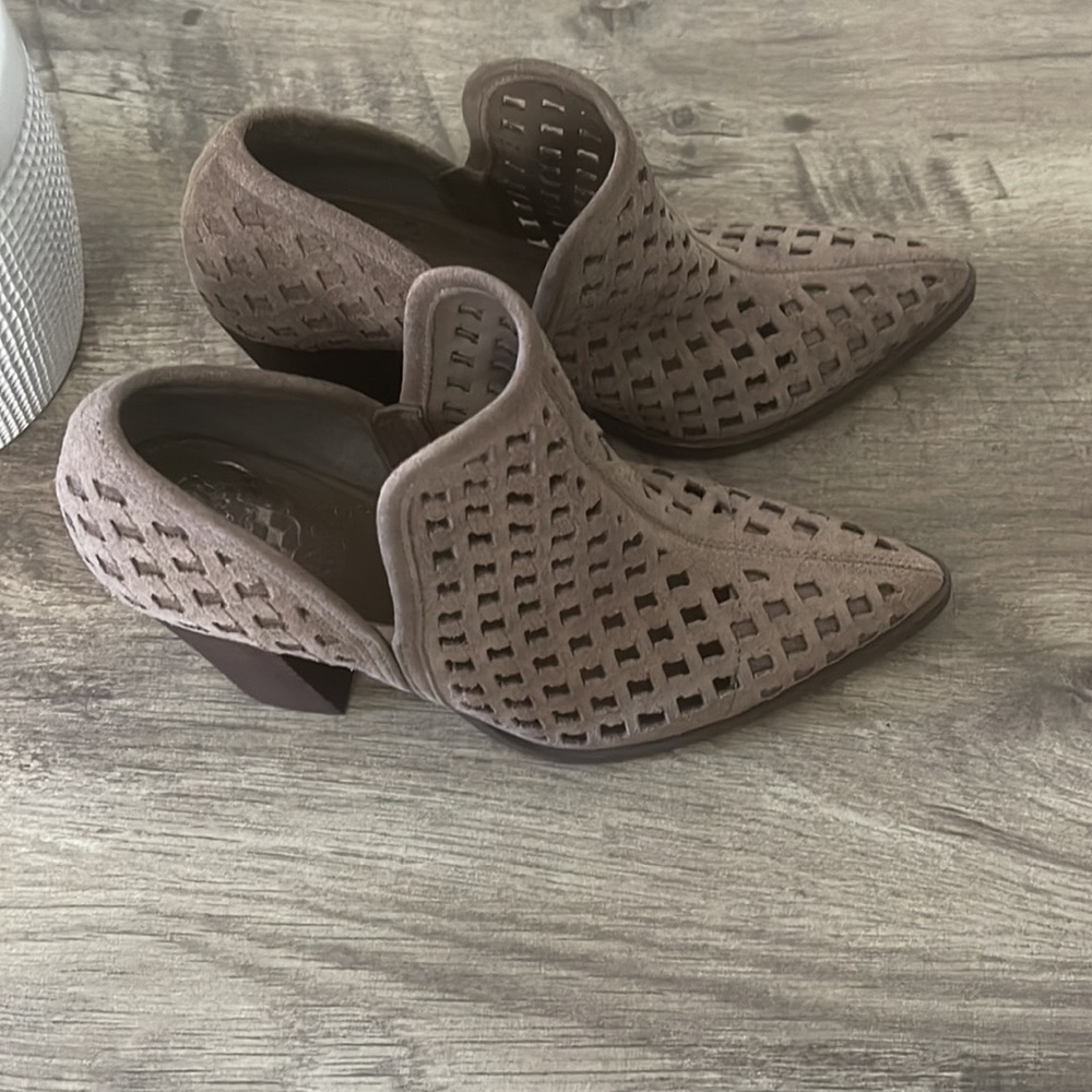 Vince Camuto Taupe Ankle Booties